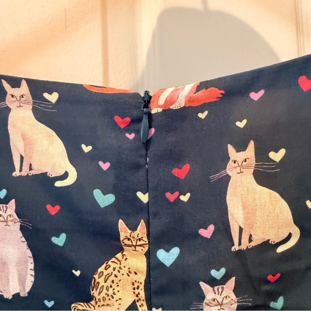 😻😻🐈🐈‍⬛Charming Blue Women’s Cat Dress🐈‍⬛😘😻😻 - Picture 7 of 9